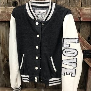 Darling blue and cream Reflex Jacket. Sz Small